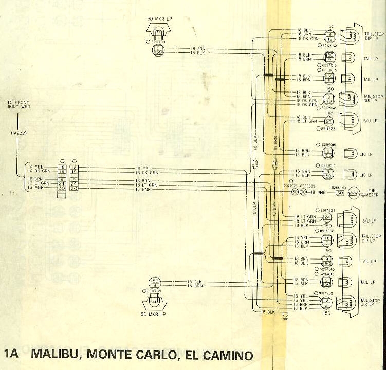 Chevrolet 1978 Malibu Classic Wiring Diagrams